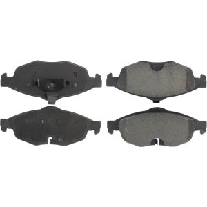 CENTRIC BRAKE PARTS #300.0869 Premium Semi-Metallic Br ake Pads with Shims and