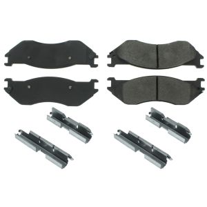 CENTRIC BRAKE PARTS #300.0897 Premium Semi-Metallic Br ake Pads with Shims and