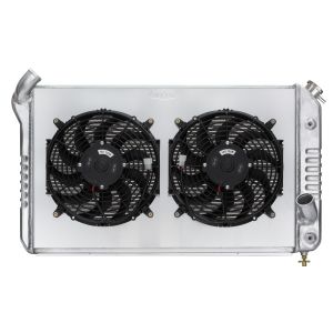 COLD CASE RADIATORS #CHV714AK 69-72 Corvette Radiator w/ Dual 12in Fan Kit