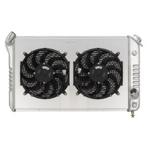 COLD CASE RADIATORS #CHV716AK 73-76 Corvette Radiator w/ Dual 12in Fan Kit