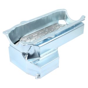 CHAMP PANS #CP80KO SBC C/T Oil Pan w/Wndg Tray & Kick Out