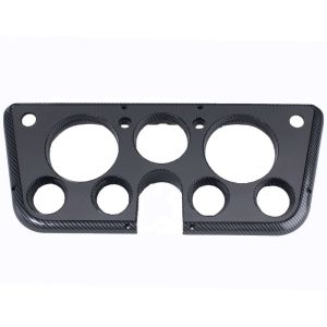 CLAYTON MACHINE WORKS #6772-C Gauge Bezel 67-72 GM P/U Carbon Fiber With Gray