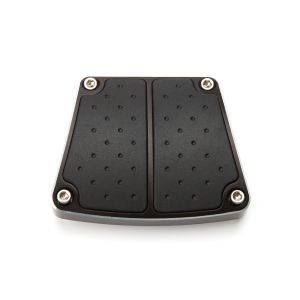 CLAYTON MACHINE WORKS #BPM-206-B Billet Brake/Clutch Peda l Cover Black