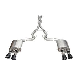 CORSA PERFORMANCE #21265BLK 24-   Mustang Dark Horse 5.0L Cat Back Exhaust