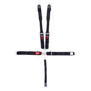 CROW SAFETY GEAR #11004DB 5-Pt Harness Small Latch Blk Hans Bolt In Pull Do