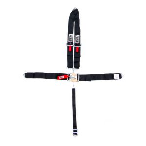 CROW SAFETY GEAR #11084A 5-Pt Harness Big Latch Blk Bolt In V Type