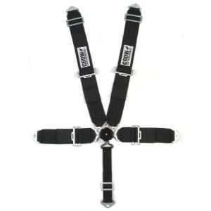 CROW SAFETY GEAR #11104 5-Way  Kam Lock  3in 50in Lap Belt Black