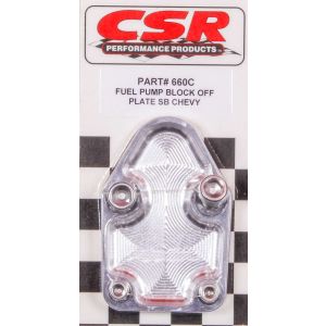 CSR PERFORMANCE #660C SBC F/P Block-Off Plate - Clear