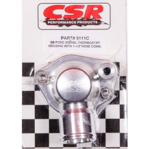 CSR PERFORMANCE #9111C SBF Swivel Thermostat Housing - Clear
