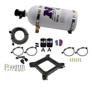 NITROUS EXPRESS #67040-10 Gemini Stage-6 Nitrous Kit w/10lb Bottle - 4150