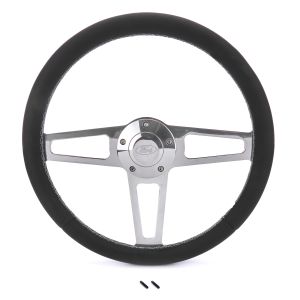 GRANT #1912-1 Billet Classic Series Black Wheel Ford Logo