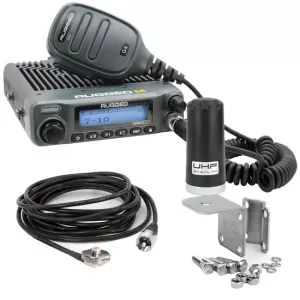 RUGGED RADIOS #RKL-G4 GMRS Mobile Radio Kit Rambler G4 w/Stealth Ant