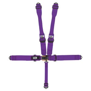 CROW SAFETY GEAR #11005PRB 5-Way L&L 52in Lap Belt- Indiv DB Harness B/I  Bl