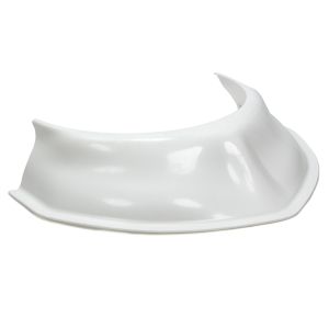 DIRT DEFENDER RACING PRODUCTS #10390 Hood Scoop White 3.5in Tall