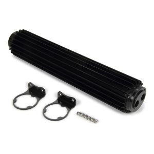 DERALE #13281 Dual-Pass Heat Sink Cool er  15in Black Anodized