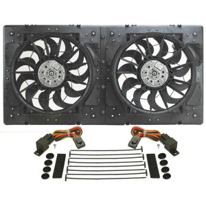 DERALE #16934 12in Dual High Output RAD Fans Puller