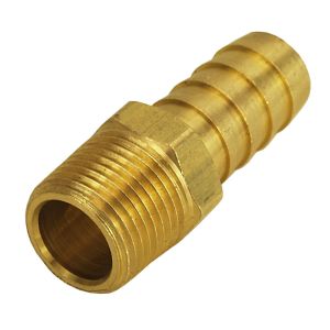 DERALE #98102 Straight Hose Barb Fitti ng 3/8 NPT M x 1/2 Barb