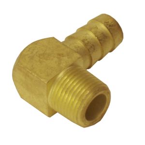 DERALE #98244 1/2in NPT M x 1/2in Bar b 90 Degree Hose Fitting