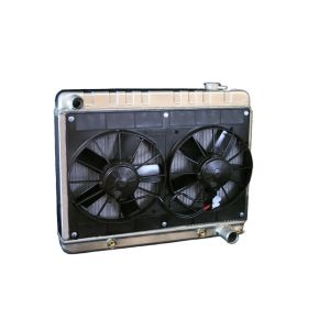 DEWITTS RADIATOR #32-4139010A Radiator w/Fans Nova 62-67 Auto Trans Raw