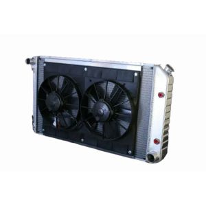 DEWITTS RADIATOR #32-4139034A Radiator w/Fans Chevelle 73-77 Auto Trans Raw