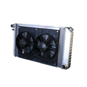 DEWITTS RADIATOR #32-4139034M Radiator w/Fans Chevelle 73-77 Manual Trans Raw