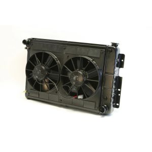 DEWITTS RADIATOR #32-4239022M Radiator w/Fans Camaro 67-69 BBC Man Trans Blk