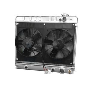 DEWITTS RADIATOR #32-6139017A Radiator w/Fans C-10 Trk LS 63-66 Auto Trans Raw