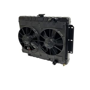 DEWITTS RADIATOR #32-6239014A Radiator w/Fans Impala LS 59-64 Auto Trans Blk