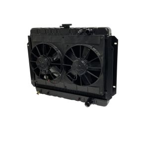 DEWITTS RADIATOR #32-6239016A Radiator w/Fans Impala LS 65-70 Auto Trans Blk