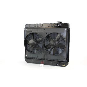 DEWITTS RADIATOR #32-6239017A Radiator w/Fans C-10 Trk LS 63-66 Auto Trans Blk