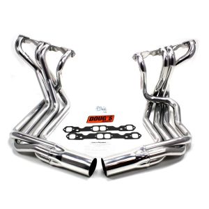 DOUGS HEADERS #D380 SBC Side Mount Headers - Silver - 63-82 Vette