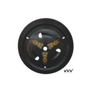 DOMINATOR RACE PRODUCTS #1007-B-BK Wheel Cover Bolt-On Black Real Style