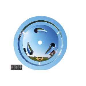 DOMINATOR RACE PRODUCTS #1007-B-CHROME Wheel Cover Bolt-On Chrome Real Style