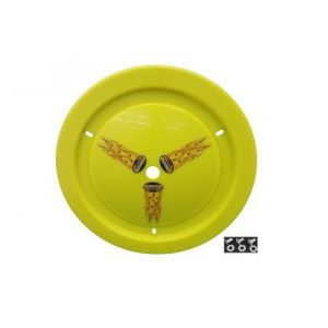 DOMINATOR RACE PRODUCTS #1012-D-FLO-YE Wheel Cover Dzus-On Fluo Yellow