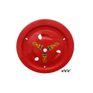 DOMINATOR RACE PRODUCTS #1013-B-RD Wheel Cover Bolt-On Red