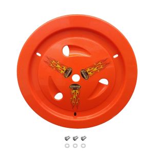 DOMINATOR RACE PRODUCTS #1013-D-FLO-OR Wheel Cover Dzus-On Fluo Orange