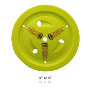 DOMINATOR RACE PRODUCTS #1013-D-FLOYE Wheel Cover Dzus-On Fluo Yellow