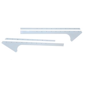 DOMINATOR RACE PRODUCTS #810-AL-WH Pillar Post Alum White Pair Late Model