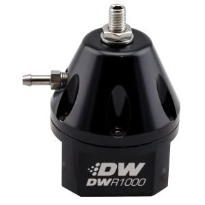 DEATSCHWERKS #6-1000-FRB Fuel Pressure Regulator Adjustable  Black Finish