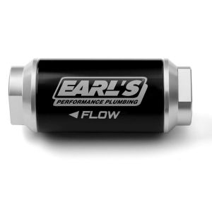 EARLS #230626ERL Billet Alm Fuel Filter w/6an ORB 100 GPH