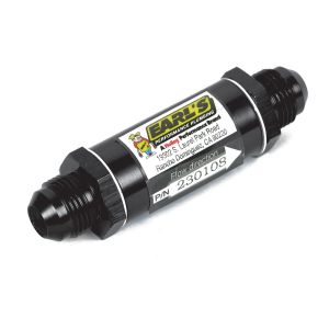 EARLS #AT230106ERL #6 Fuel Filter W/Bronze Element Black