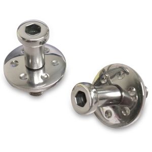 EDDIE MOTORSPORTS #MS277-21P Door Striker Bolts Polished