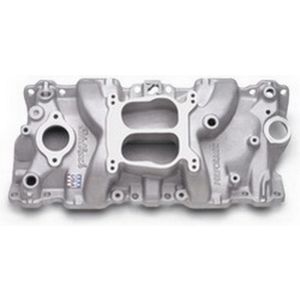 EDELBROCK #2104 SBC Performer Q-Jet Manifold - 262-400