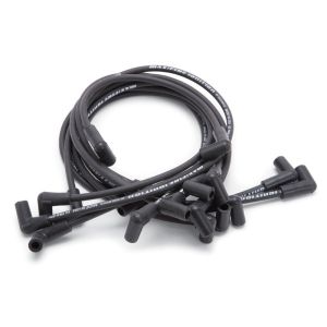 EDELBROCK #22702 Max Fire Plug Wire Set SBC w/HEI 90 Deg Black