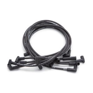 EDELBROCK #22703 Max Fire Plug Wire Set SBC w/HEI 90 Degr Black