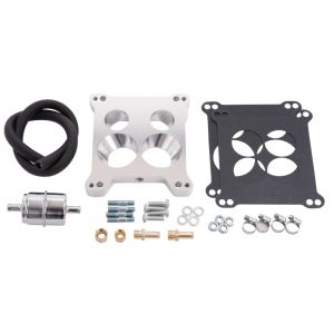 EDELBROCK #2697 Carburetor Adapter w/Fuel Line Kit