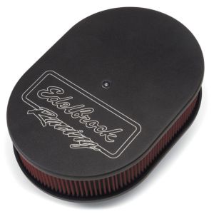 EDELBROCK #42203 Oval Air Cleaner Assm. - Black