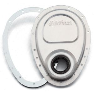 EDELBROCK #4242 SBC Aluminum Timing Cover - 2 Piece