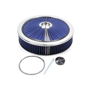 EDELBROCK #43661 Air Cleaner Kit - 14in Dia. Breathable - Blue