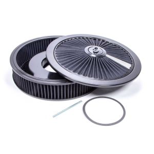 EDELBROCK #43662 Air Cleaner Kit - 14in Dia. Breathable - Black
